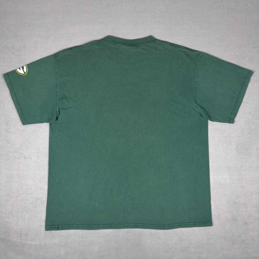 Vintage 90s Lee‎ Sport Green Bay Packers NFL Mens XL Green Tee Football Spellout - Picture 2 of 8